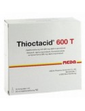 Supliment, meda, thioctacid 600t, efect antioxidant, 10 fiole x 24ml