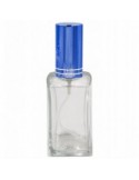 Sticla parfum, zamo, cu pulverizator infiletabil si capac albastru, capacitate 50ml