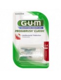 Set 8x Periute Interdentare, GUM, ProxaBrush, pentru Curatare in Profunzime, Tratate cu Clorhexidina, 1.4mm