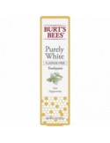 Pasta de dinti, burt's bees, purely white, zen peppermint, efect albirea dintilor, fara ingrediente sintetice, fara fluor, 133gr