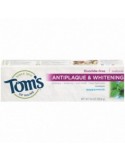 Pasta de Dinti, Tom\'s Of Maine, Antiplaque & Whitening, Efect Albirea Dintilor si Anti-Placa, fara Fluor, 155.9gr