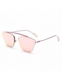 Ochelari de Soare, Zamo®, Rose Soleil, Protectie UV400, Model Cat-eye, Rama Roz, Lentile Roz Oglinda