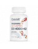 Supliment Alimentar, OstroVit Vitamin D3 4000UI si K2, Sustine Sistemul Imunitar si Osos, 100 comprimate