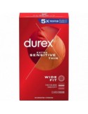Set 12x Prezervative, Durex, Extra Sensitive, din Latex, Ultra Subtiri, Lubrifiate, Diametru 60mm