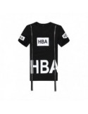 Tricou Dama, Zamo®, HBA XRAY, cu Imprimeu Schelet Radiografie, Model Lung cu Fermoare, Negru, Marimea L