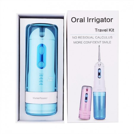 Irigator Bucal, Dental Spa, CY-1909, fara fir, 4 Varfuri Incluse, 2 Trepte, Rezevor 200ml, 1200 pulsatii/min, 70-120psi, Autonom