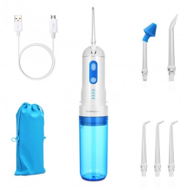 Irigator Bucal, Dental Spa, CY-1909, fara fir, 4 Varfuri Incluse, 2 Trepte, Rezevor 200ml, 1200 pulsatii/min, 70-120psi, Autonom