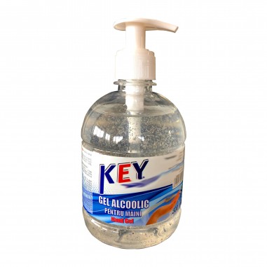 Gel Igienizant KEY pe baza de Alcool, cu Pompita - 500ml