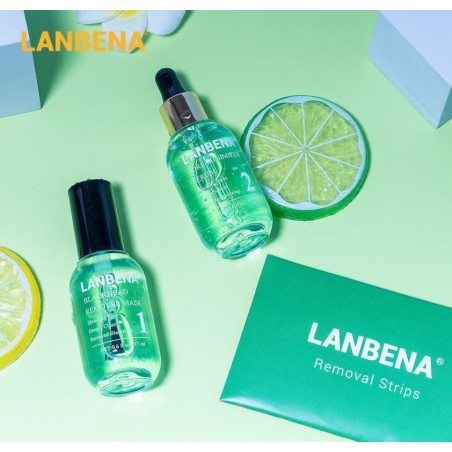 Kit 3-in-1, Curățare Profundă, LANBENA, pentru Puncte Negre, Pori, Curățare Acnee, Efect Netezire, 17ml