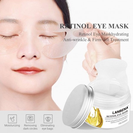 Set of 50x Eye Masks, LANBENA, Moisturizing Effect, Anti-Aging, Lifting, Firmness, Anti-Dark Circles, 90gr