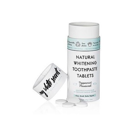 Pachet 60 Tablete Masticabile Pastă de Dinți pentru Albire – My White Secret (fără fluor) – 45gr