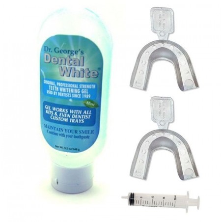 Dr. George's Dental White Teeth Whitening Gel – tube 148gr (molds included)