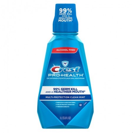 Crest Pro-Health Multi-Protection Alcohol-Free Mouthwash - 1000ml