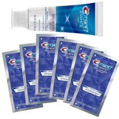 Set 7x Plicuri, Benzi Albirea Dintilor, Crest, 3D White, Diamond Strong, 16% Concentratie, Pasta de Dinti 136gr