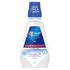 Apa de Gura, Crest, 3D White, Glamorous White, fara Alcool, Albirea Dintilor, 473ml