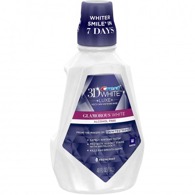 Mouthwash, Crest 3D Glamorous White,...