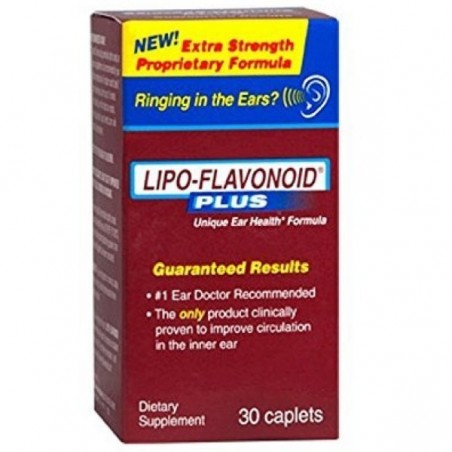 Supliment, Lipo-Flavonoid Plus, Tratament impotriva Tiuitului in Urechi, Tinnitus, Acufene, Meniere, Flacon 30cps