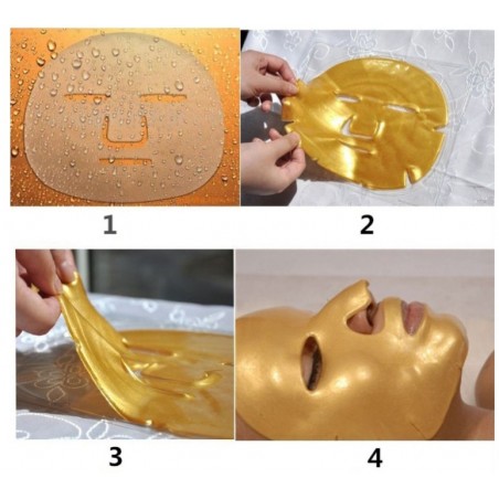 Face Mask with Collagen, Gold and Hyaluronic Acid