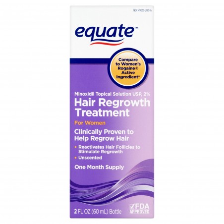 2% Minoxidil Solution - Equate - 1 Month Treatment - 60ml