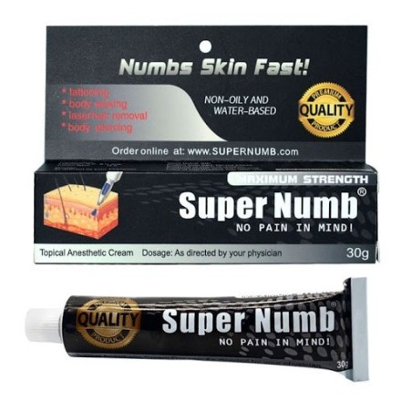 Crema Anestezica, Super Numb, pentru Tatuaje, Cosmetica, 8% Lidocaina, 30gr