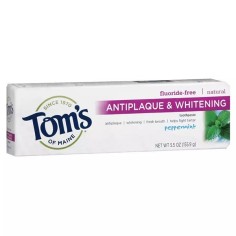 Pasta de Dinti, Tom's of Maine, Antiplaque & Whitening, Albirea Dintilor, fara Fluor, 155.9gr