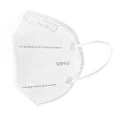 Set of 10x Protective Masks, KN95, FFP2, 4x Layers, Filtering Particles and Bacteria, White
