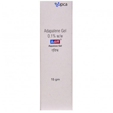 Gel Anti-Rid, Glenmark, Ipca, Adiff, Anti-Acnee, Adapalene 0.1%, 15gr