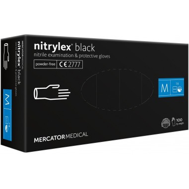 Box of 100x Nitrile Gloves, Mercator...