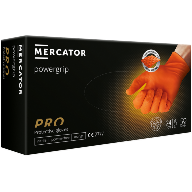 Box of 50x Nitrile Gloves, Mercator,...