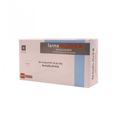 Box of 100x Nitrile Gloves, Farma...