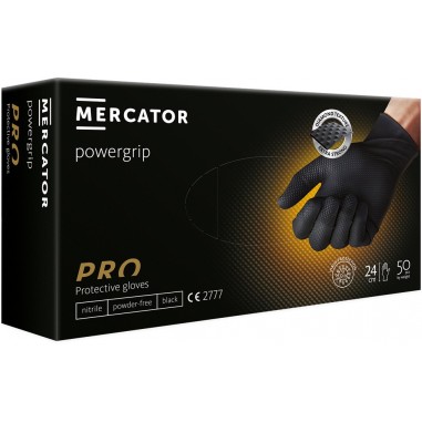 Box of 50x Nitrile Gloves, Mercator,...