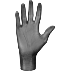 Box of 100x Vinyl Gloves, Mercator, Vinylex, Single Use, Powder Free, Allergen Free, Black 2