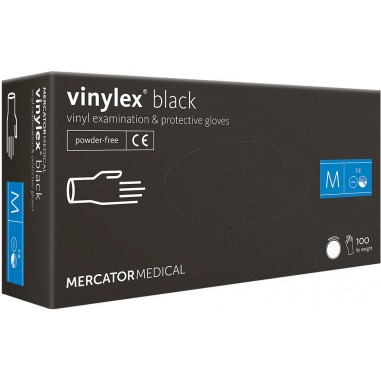 Box of 100x Vinyl Gloves, Mercator,...