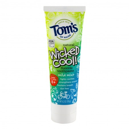 Pasta de Dinti Copii cu Fluor - Tom's Of Maine - Wicked Cool - 119gr