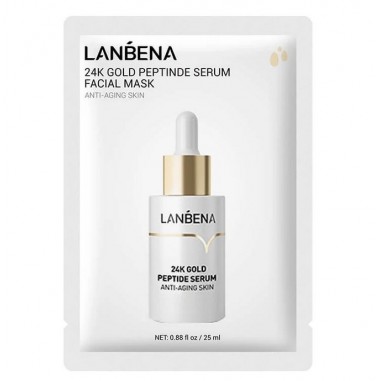 Facial Mask, Lanbena, 24K Gold Serum,...