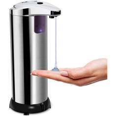 Dozator Automat Sapun, ZAMO, Cu Senzor IR, Rezervor 250ml, Material Inox, Rezistent la Apa 2