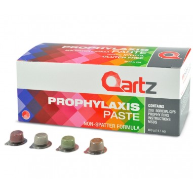 Set Unidoze Pasta Profilaxie, Dharma Research, Qartz, pentru Periaj Profesional, Efect Anti-stropi, 200 buc