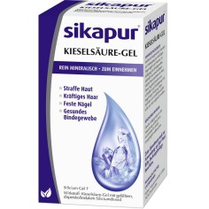 Gel Mineral din Silica, Sikapur, Acid Silicilic pentru Ingestie Orala, pentru Par, Piele si Unghii Sanatoase, 200ml