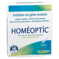 Homeopathic Eye Drops, Boiron, Homeoptic, Treating Tired and Dry Eyes, 10 single doses