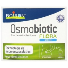Food Supplement for Adults, Boiron, Osmobiotic, Flora, with Osmobiotic Stems, 12 sachets