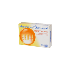 Homeopathic treatment, Homeomunyl, Boiron, for preventing flu and colds, 4 doses