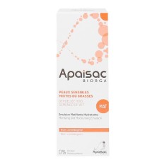 Emulsie pentru Fata, Biorga, Apaisac, Efect Hidratant, Matifiant, 40ml
