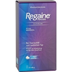Spuma Cresterea Parului pentru Femei, Johnson & Johnson, Regaine, Minoxidil 5%, Tratament pentru 4 Luni, 2x 60ml