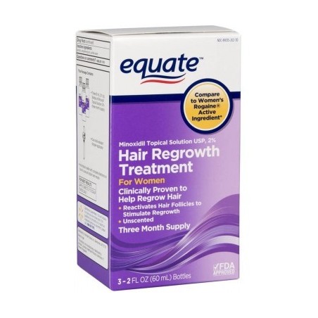 Solution 2% Minoxidil - Equate - Treatment 3 Months - 180ml