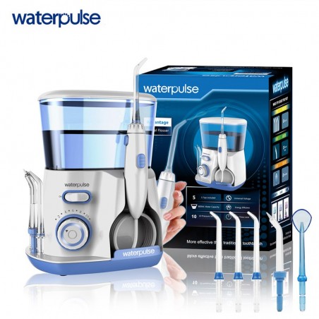 Irigator Bucal, Waterpulse V300, 5 Varfuri Incluse, 10 Trepte Presiune, 120psi, 1200 pulsatii /min, Rezervor 800ml