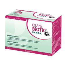 Supliment Alimentar, OmniBiotic, Panda, Probiotic pentru Refacerea Florei Intestinale, 30 plicuri
