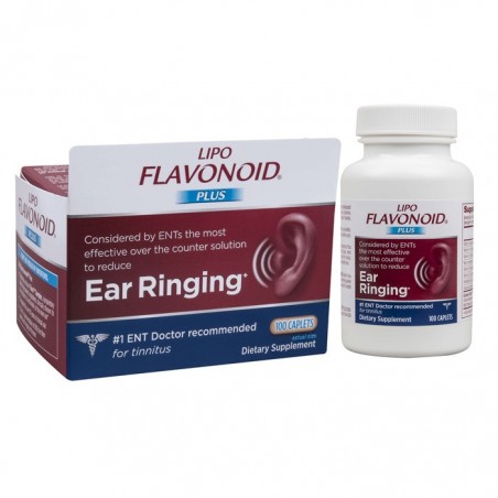 Supliment, Lipo-Flavonoid Plus, Tratament impotriva Tiuitului in Urechi, Tinnitus, Acufene, Meniere, Flacon 100cps