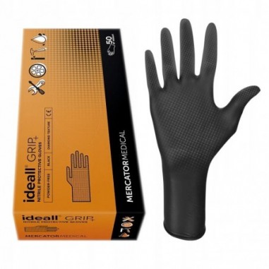 Set 50 bucati Manusi Ideall Grip+ Black