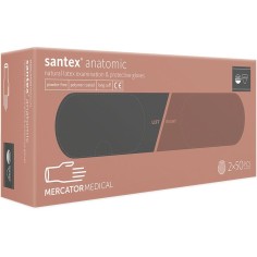 Cutie 100x Manusi Latex, Mercator Medical, Anatomic, Structura Anatomica, Nepudrate, Crem, XXL