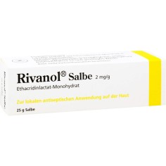 Unguent, Dermapharm, Rivanol Salbe, Efect Antimicrobian impotriva Infectiilor Ranilor, 25gr